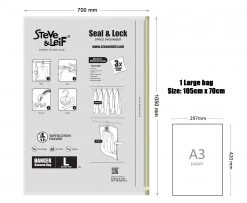 Steve & Leif Home & Lifestyle Seal & Lock Clothes Hanger Vacuum Storage Bag - 1 Pc