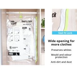 Steve & Leif Home & Lifestyle Seal & Lock Clothes Hanger Vacuum Storage Bag - 1 Pc