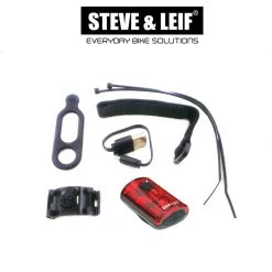 Steve & Leif Bicycle Accessories Galaxy USB Rechargeable Bicycle Rear LED Lights - Made In Taiwan
