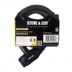 Steve & Leif Spiral Key Lock With Bracket Bicycle Accessories