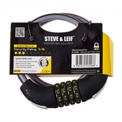 Steve & Leif Bicycle Combination Lock (10mm X 650mm) Bicycle Accessories