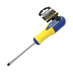 Steve & Leif 4 Inch Yellow/Blue Slotted Screwdriver (6x100mm) Home & Lifestyle