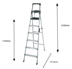 Cosco DIY & Power Tools 6 Steps Signature Aluminum Ladder