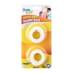 Steve & Leif Home & Lifestyle SuperGrip White Double Back (2 Rolls)