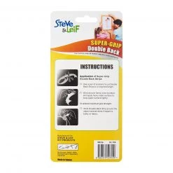 Steve & Leif Home & Lifestyle SuperGrip White Double Back (2 Rolls)