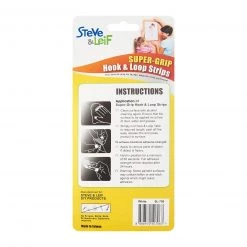 Steve & Leif Home & Lifestyle SuperGrip White Hook And Loop (2 Rolls)