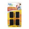 Steve & Leif Home & Lifestyle Super Grip Black Hook And Loop Tabs (12 Pairs)