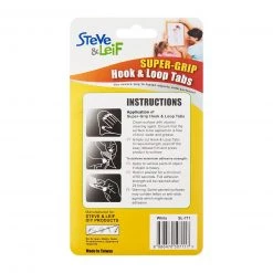 Steve & Leif SuperGrip White Hook And Loop Tabs (12 Pairs) 5 Steve & Leif SuperGrip White Hook And Loop Tabs (12 Pairs)