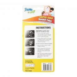 Steve & Leif SuperGrip Black Hook And Loop Round Tabs (25 Sets)