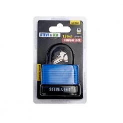 Steve & Leif Home & Lifestyle Heavy Duty Pad Lock With Keys (40/50 Mm)