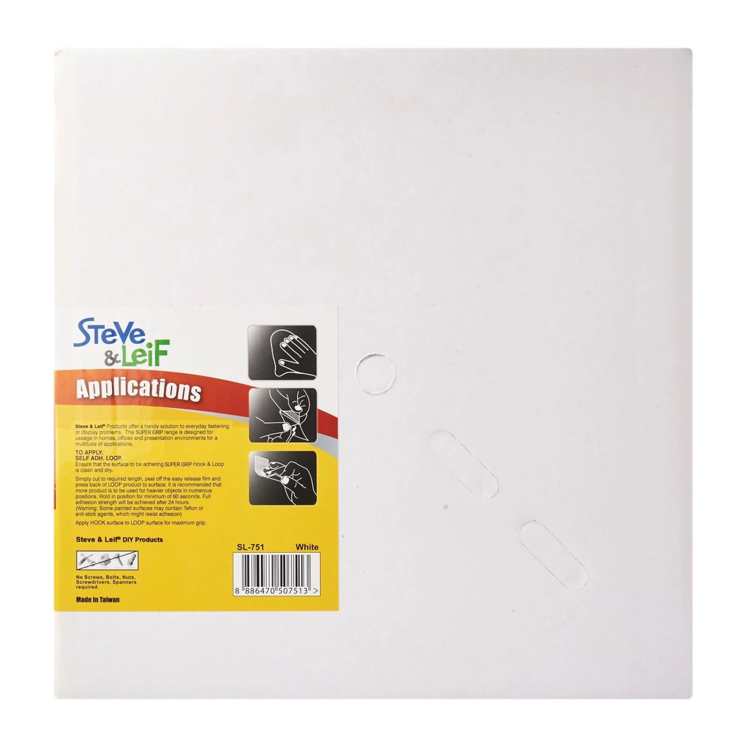Steve & Leif Home & Lifestyle Super-Grip Hook & Loop Strips (Loop 25mm X 25 Meters) White 4 Steve & Leif Home & Lifestyle Super-Grip Hook & Loop Strips (Loop 25mm X 25 Meters) White