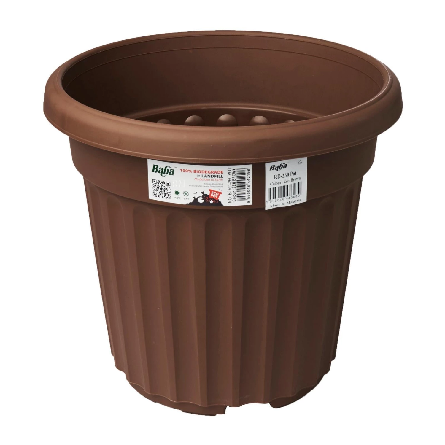 Baba Romanesque Series Pot 260MM (Zen Brown) Gardening Supplies 3 Baba Romanesque Series Pot 260MM (Zen Brown) Gardening Supplies