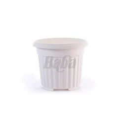 Baba Gardening Supplies Round Pot XXL 392MM (Zen White)