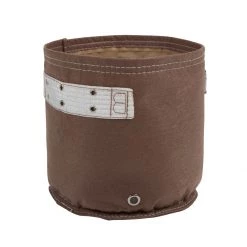 Steve & Leif Gardening Supplies 15L Classic Fabric Gardening Planter Pot (28 X 25cm) Brown