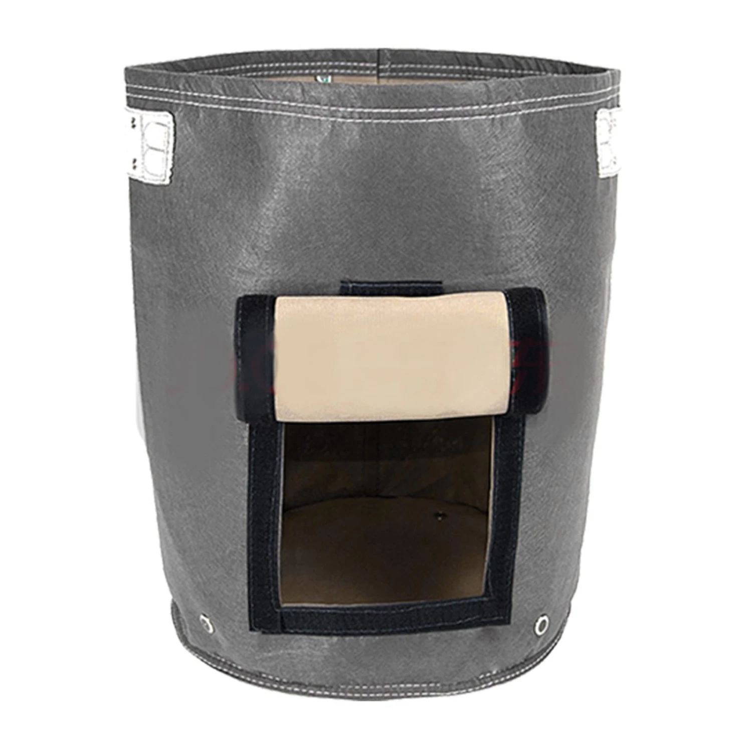 Steve & Leif 17L Mini Potato Gardening Fabric Planter Bag (28 X 28cm) Grey 3 Steve & Leif 17L Mini Potato Gardening Fabric Planter Bag (28 X 28cm) Grey