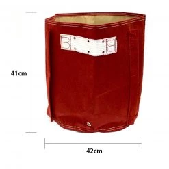 Steve & Leif 57L Maroon Big Tomato Fabric Planter (42 X 41cm) With Stacking Kit Red