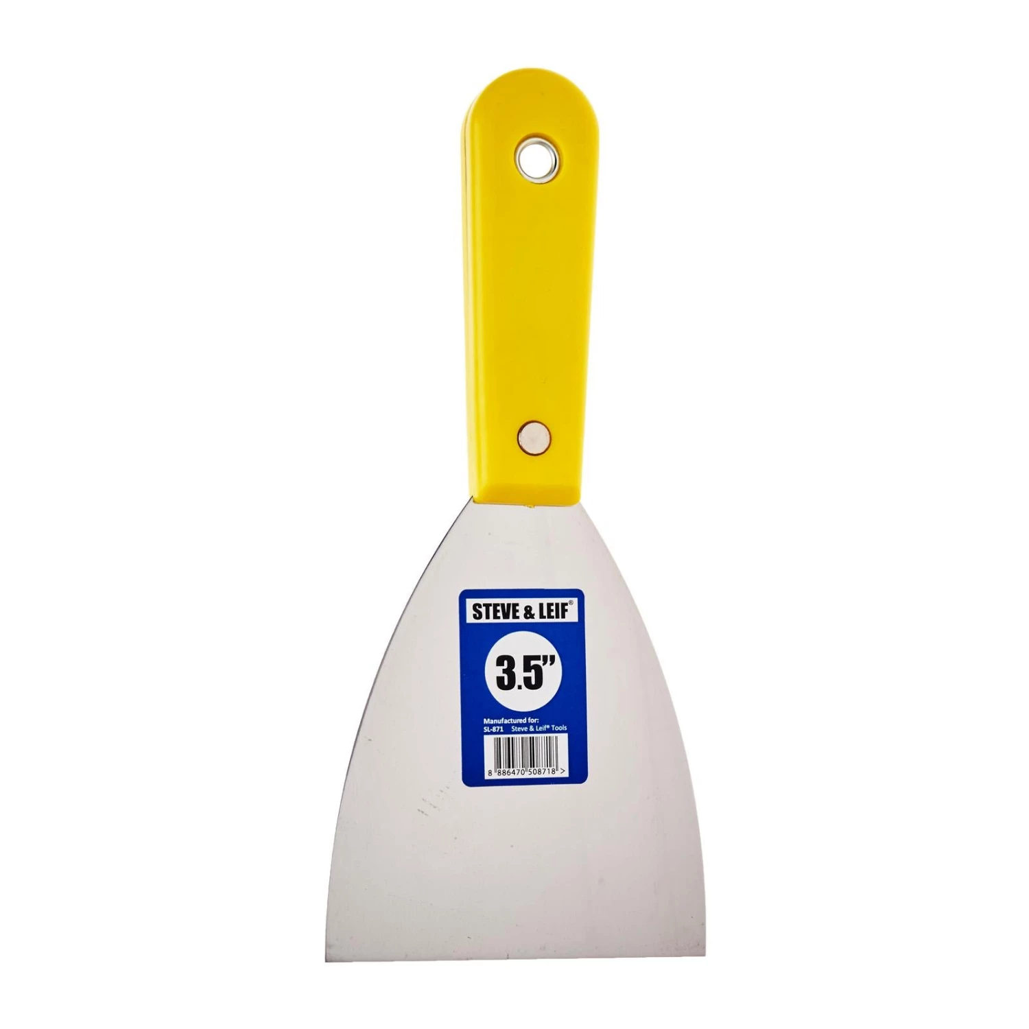Steve & Leif DIY & Power Tools 3.5" Stiff Scrapers With Yellow Handle 3 Steve & Leif DIY & Power Tools 3.5" Stiff Scrapers With Yellow Handle