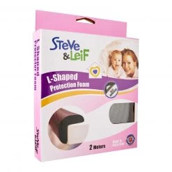 Steve & Leif Home & Lifestyle Black L-Edge Protector With Tape 2m