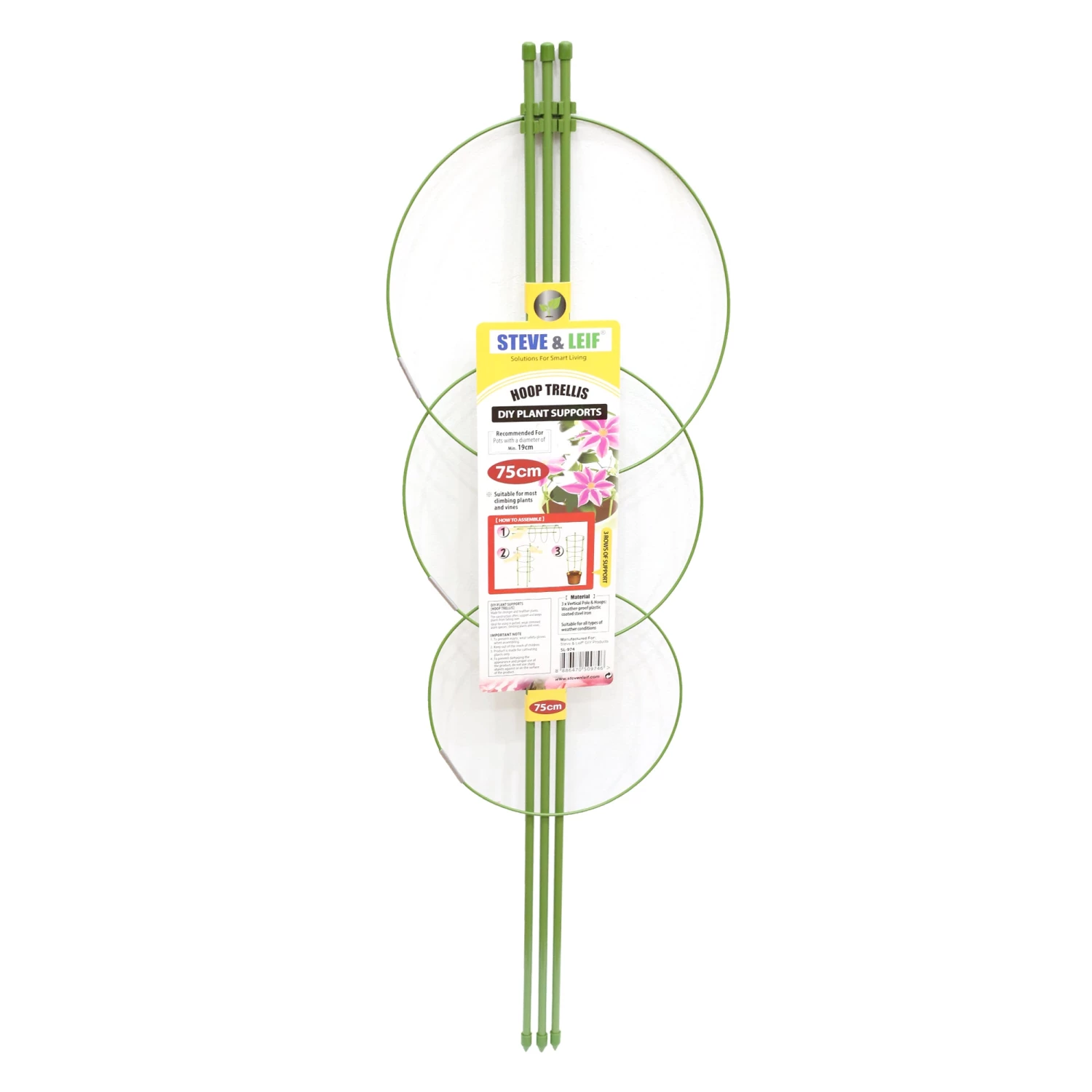 Steve & Leif Hoop Trellis DIY Plant Support (75 Cm) Gardening Supplies 3 Steve & Leif Hoop Trellis DIY Plant Support (75 Cm) Gardening Supplies