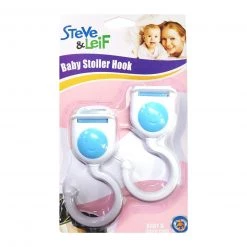 Steve & Leif Home & Lifestyle Safety Baby-Stroller Hook White (2Pcs)