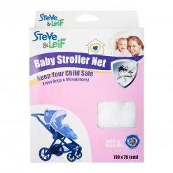 Steve & Leif Stroller Pram Insect Screen White (110cm X 75cm) Home & Lifestyle