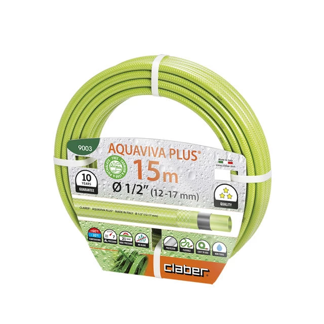 Claber Gardening Supplies 9003 AQUAVIVA PLUS HOSE 1/2" 15M 3 Claber Gardening Supplies 9003 AQUAVIVA PLUS HOSE 1/2" 15M