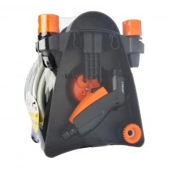 Claber Gardening Supplies 9031 MINI-SET BALCONY HOSE REEL WITH 10M HOSE AND MULTI-FUNCTION SPRAY PISTOL - Made In Italy