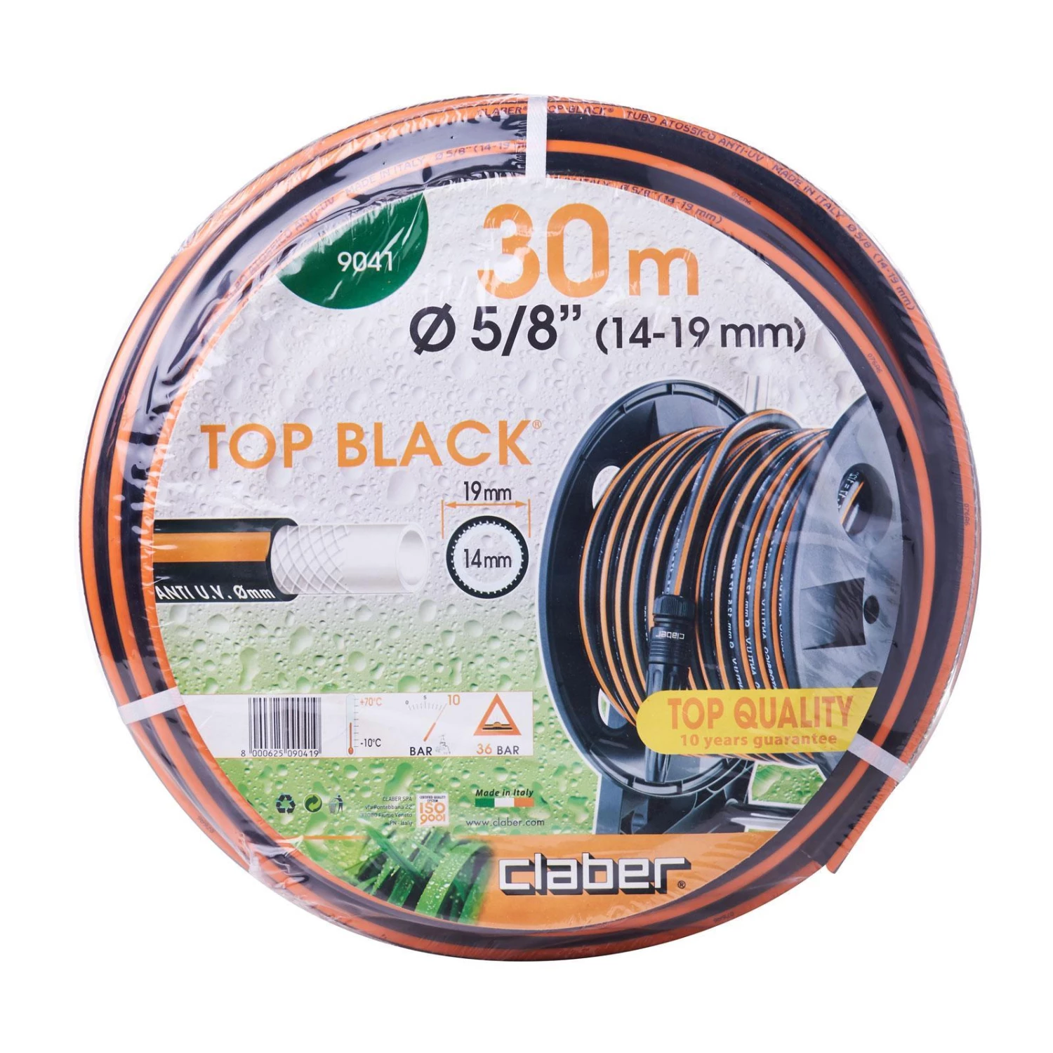 Claber 9041 TOP BLACK HOSE 14-19MM 30M 3 Claber 9041 TOP BLACK HOSE 14-19MM 30M