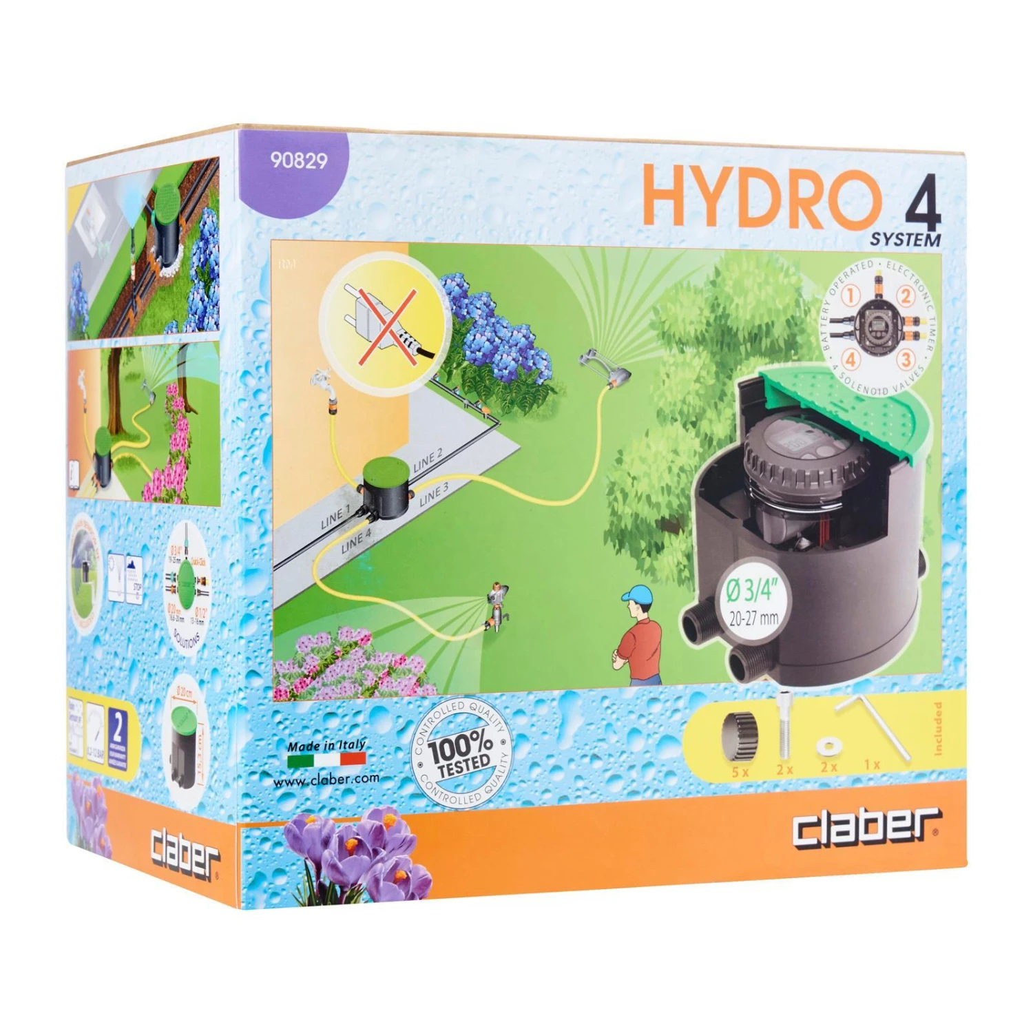 Claber 90829 HYDRO 4 Gardening Supplies 3 Claber 90829 HYDRO 4 Gardening Supplies