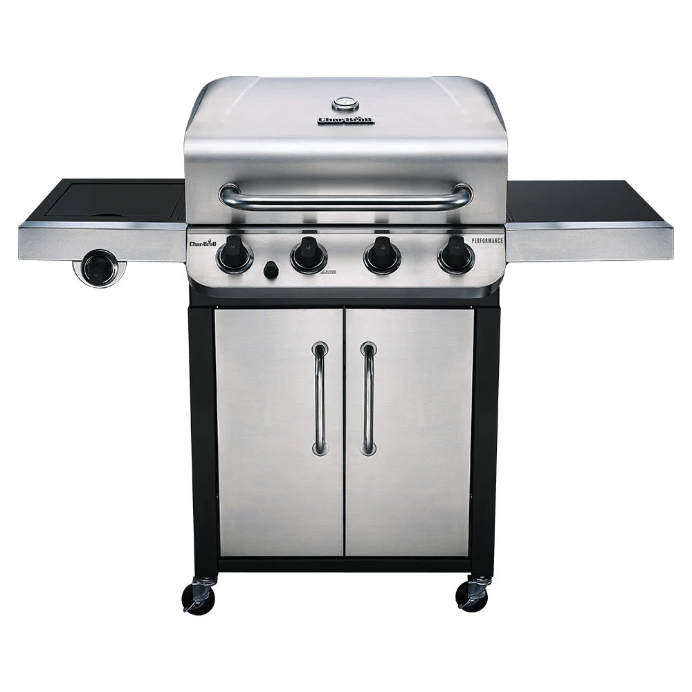 Char-Broil Performance CV 4-Burner Gas BBQ Grill W/Side Burner 4 Char-Broil Performance CV 4-Burner Gas BBQ Grill W/Side Burner