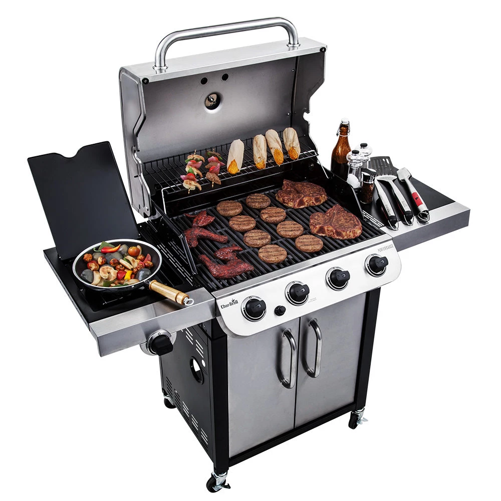 Char-Broil Performance CV 4-Burner Gas BBQ Grill W/Side Burner 8 Char-Broil Performance CV 4-Burner Gas BBQ Grill W/Side Burner