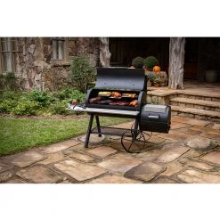 Char-Broil Barbecue Grill Oklahoma Joe's Longhorn Reverse Flow Offset Smoker BBQ Grill (Anthem Series)