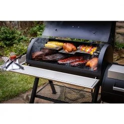 Char-Broil Barbecue Grill Oklahoma Joe's Longhorn Reverse Flow Offset Smoker BBQ Grill (Anthem Series)