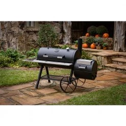 Char-Broil Barbecue Grill Oklahoma Joe's Longhorn Reverse Flow Offset Smoker BBQ Grill (Anthem Series)