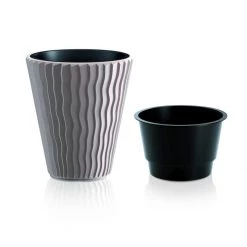 Prosperplast Sandy Vertical Wave Pot (297 X 330mm)