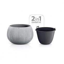 Prosperplast Beton Bowl Plant Pot 290mm X 195mm Gardening Supplies