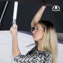 [Made In Austria] Doppler ACT Push-up Balcony Umbrella 225 X 120cm (Beige/Black)