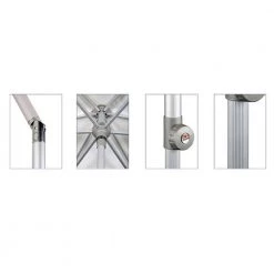 [Made In Austria] Doppler ACT Push-up Balcony Umbrella 225 X 120cm (Beige/Black)