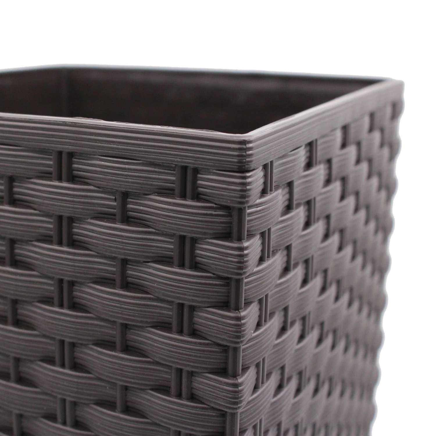 Prosperplast Rato Square Basket Weave Flower Pot (170x324mm) Gardening Supplies 13 Prosperplast Rato Square Basket Weave Flower Pot (170x324mm) Gardening Supplies