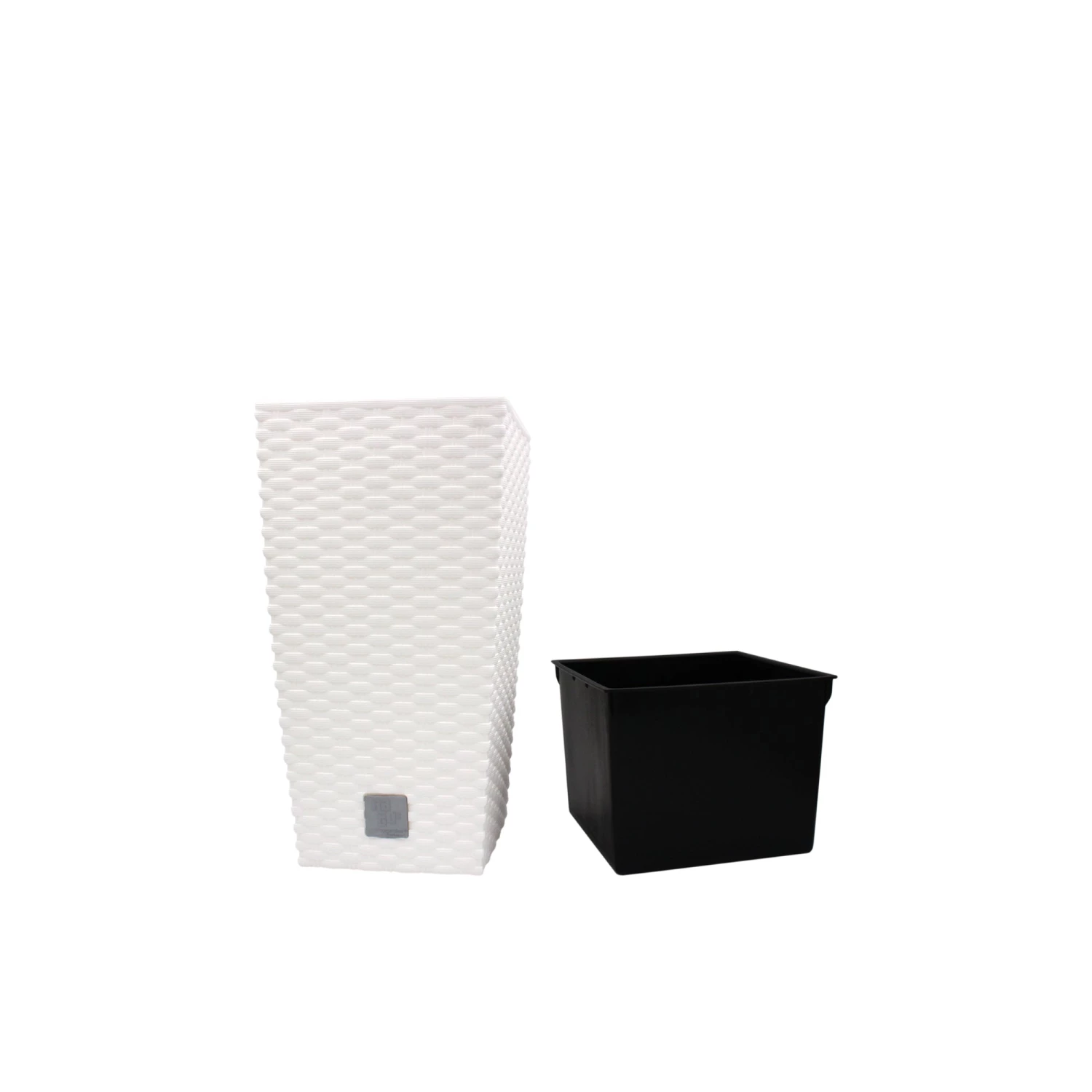 Prosperplast Rato Square Basket Weave Flower Pot (170x324mm) Gardening Supplies 6 Prosperplast Rato Square Basket Weave Flower Pot (170x324mm) Gardening Supplies