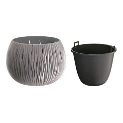 Prosperplast Gardening Supplies Sandy Bowl Vertical Wave Pot (290x190mm)