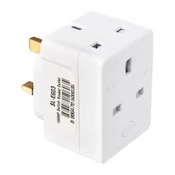 SUM 13AMP 3 Way Socket Multi Plug Home & Lifestyle