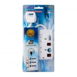 SUM 2 Outlets 3 Pin Portable Socket (3M) Home & Lifestyle