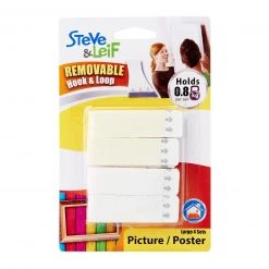 Steve & Leif SuperGrip Removable Hook & Loop Strips (Large) 4sets