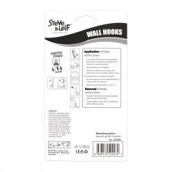 Steve & Leif White Removable Wall Hooks (2Pcs)