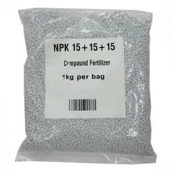 Others White/Green NPK 15-15-15 Compound Fertilizer (1 Kg) Gardening Supplies