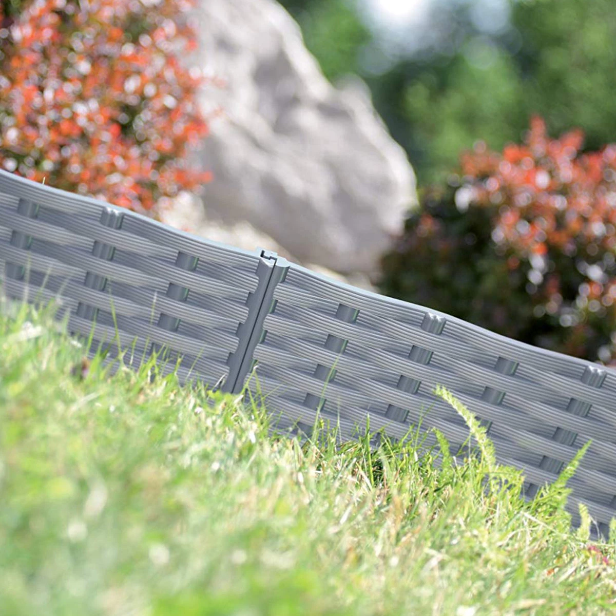 Prosperplast IBRA Garden Decoration Border / Fence (3900mm X 186mm) 3 Prosperplast IBRA Garden Decoration Border / Fence (3900mm X 186mm)