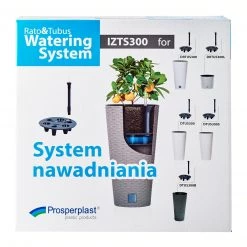 Prosperplast [Made In Poland] Rato Tubus Round Basket Wave Pot (300x270mm) + Self Watering System [Bundle Deal]