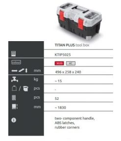 Prosperplast Kistenberg Titan Plus Tool Box Home & Lifestyle