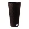 Prosperplast Gardening Supplies Rato Tubus Tall Round Basket Weave Pot (300x572mm)